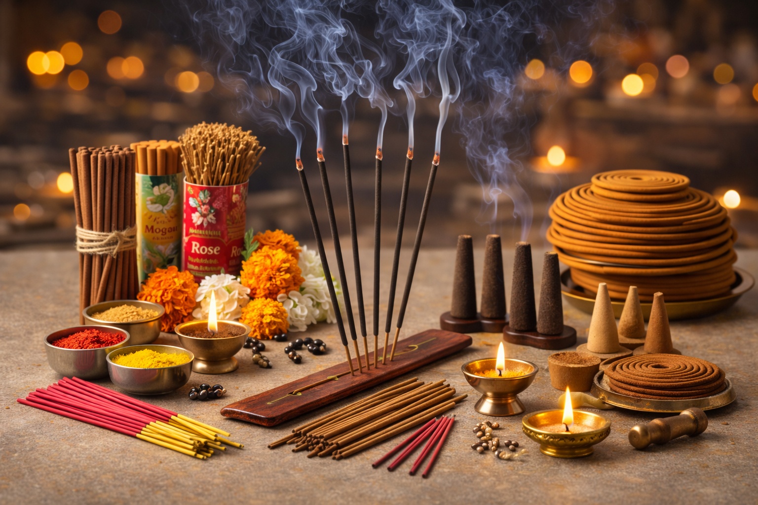 Incense Sticks & Pooja Items